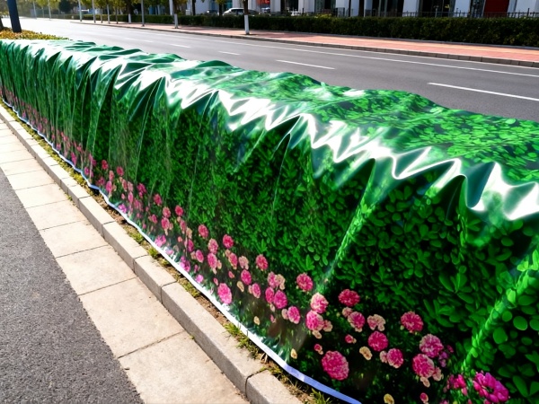 园林绿篱冬季防护：仿真印花防寒布保温保湿方案